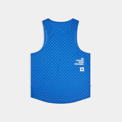 COMBAT SINGLET | ZIG ZAG BLUE - SAYSKY