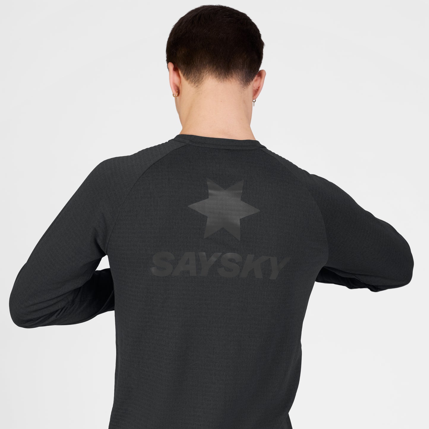 BLAZE LONGSLEEVE FLEECE | BLACK - SAYSKY