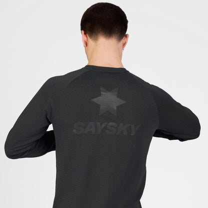 BLAZE LONGSLEEVE FLEECE | BLACK - SAYSKY