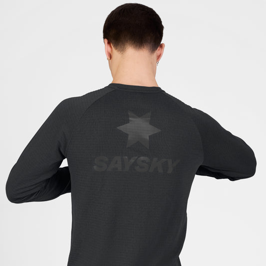 BLAZE LONGSLEEVE FLEECE | BLACK - SAYSKY