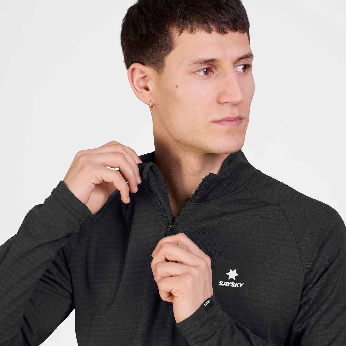 BLAZE HALF-ZIP FLEECE | BLACK - SAYSKY