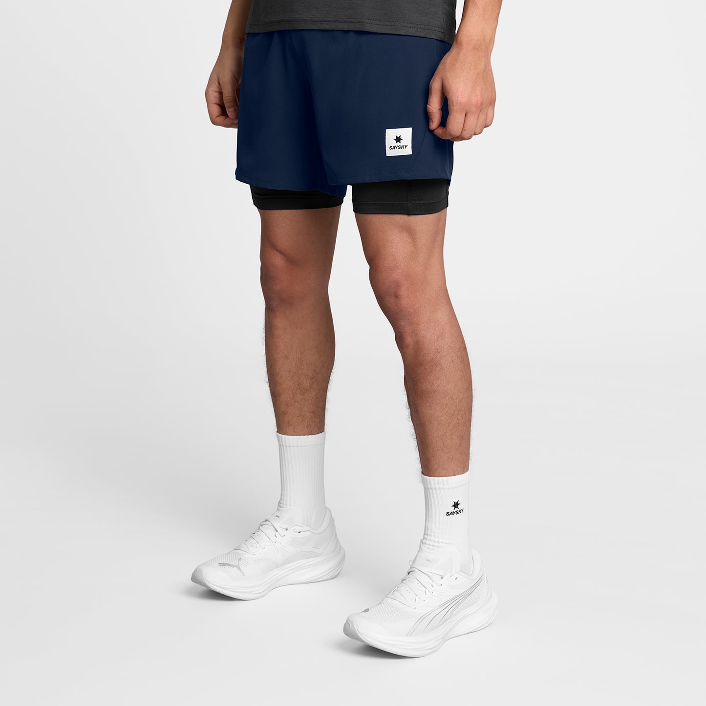PACE 2 IN 1 SHORTS 5" | BLUE - SAYSKY