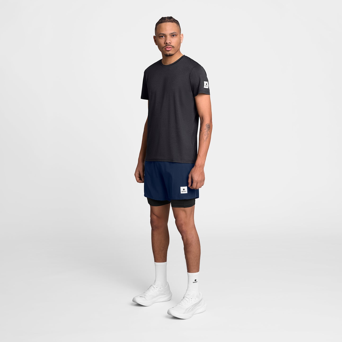 PACE 2 IN 1 SHORTS 5" | BLUE - SAYSKY