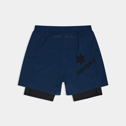 PACE 2 IN 1 SHORTS 5" | BLUE - SAYSKY