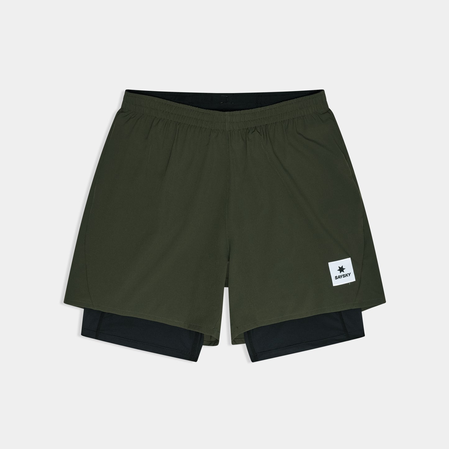 PACE 2 IN 1 SHORTS 5" | GREEN - SAYSKY