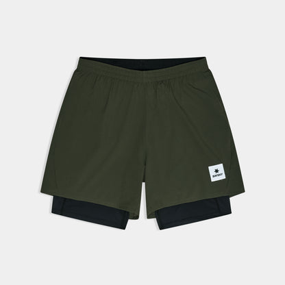 PACE 2 IN 1 SHORTS 5" | GREEN - SAYSKY