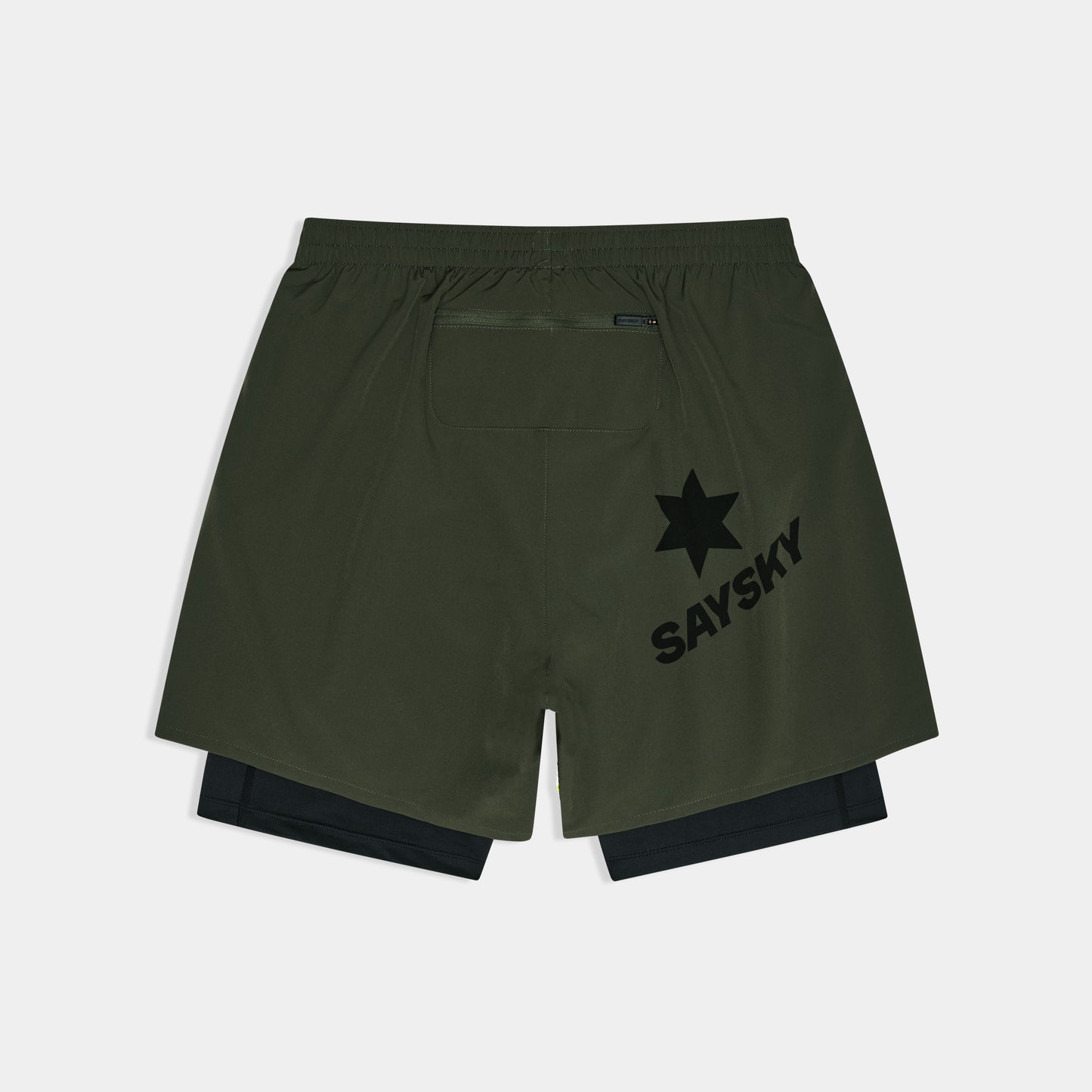PACE 2 IN 1 SHORTS 5" | GREEN - SAYSKY
