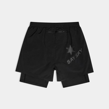 PACE 2 IN 1 SHORTS 5" | BLACK - SAYSKY