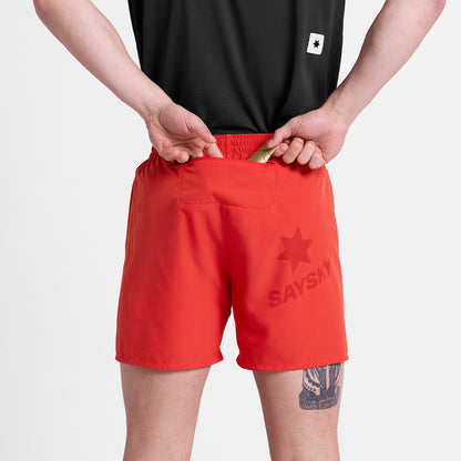 PACE SHORTS 5" | RED - SAYSKY