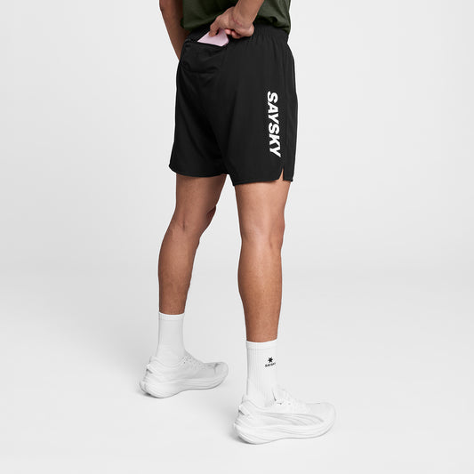 PACE SHORTS 6" | BLACK - SAYSKY