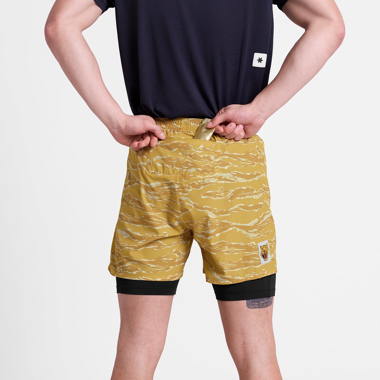PACE 2 IN 1 SHORTS 5" | TIGER GRIND - SAYSKY