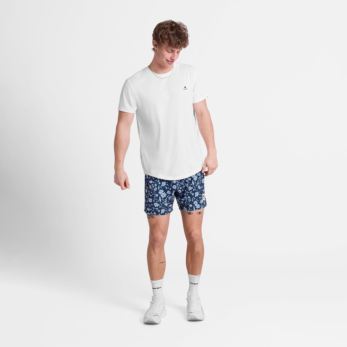 PACE SHORTS 5" | BLUE FLOWER - SAYSKY