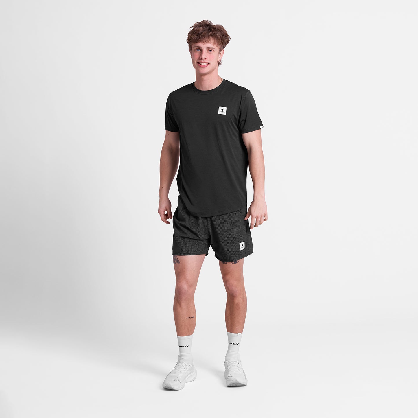 PACE SHORTS 5" | ZIG ZAG BLACK - SAYSKY