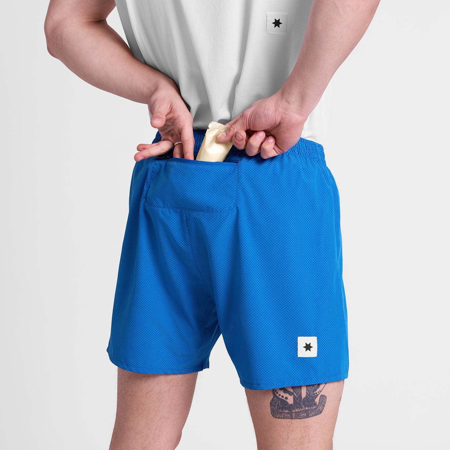 PACE SHORTS 5" | ZIG ZAG BLUE - SAYSKY