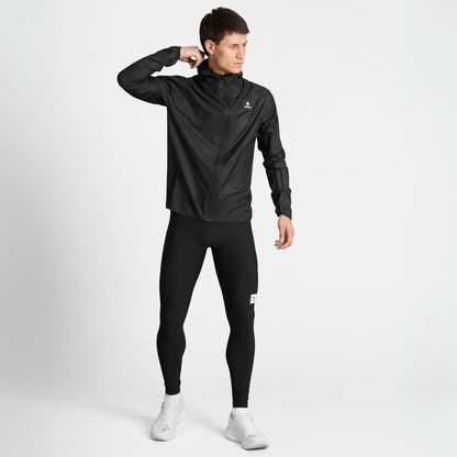 COMBAT+ RIB LONG TIGHTS | BLACK