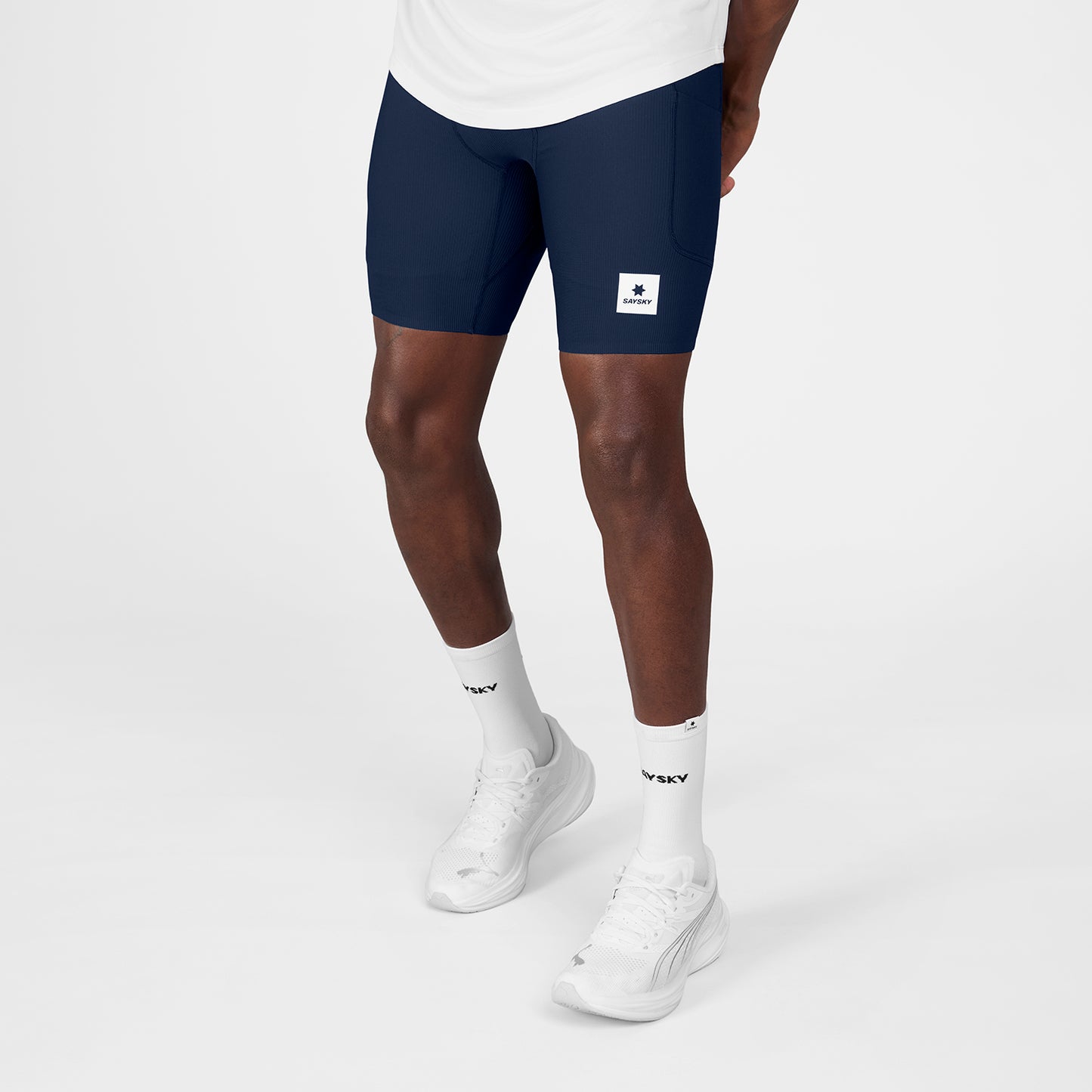 COMBAT+ RIB SHORT TIGHTS 8" | BLUE - SAYSKY