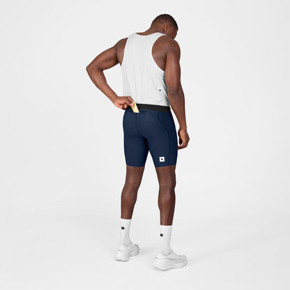 COMBAT+ RIB SHORT TIGHTS 8" | BLUE - SAYSKY