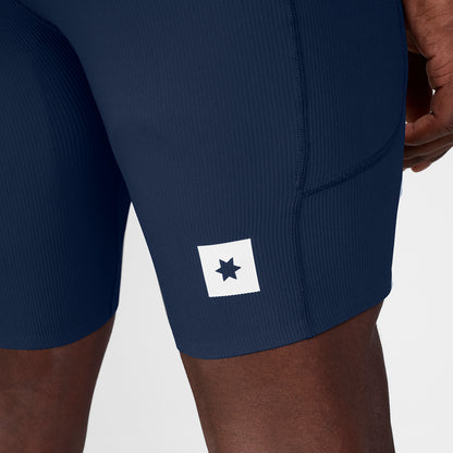 COMBAT+ RIB SHORT TIGHTS 8" | BLUE - SAYSKY