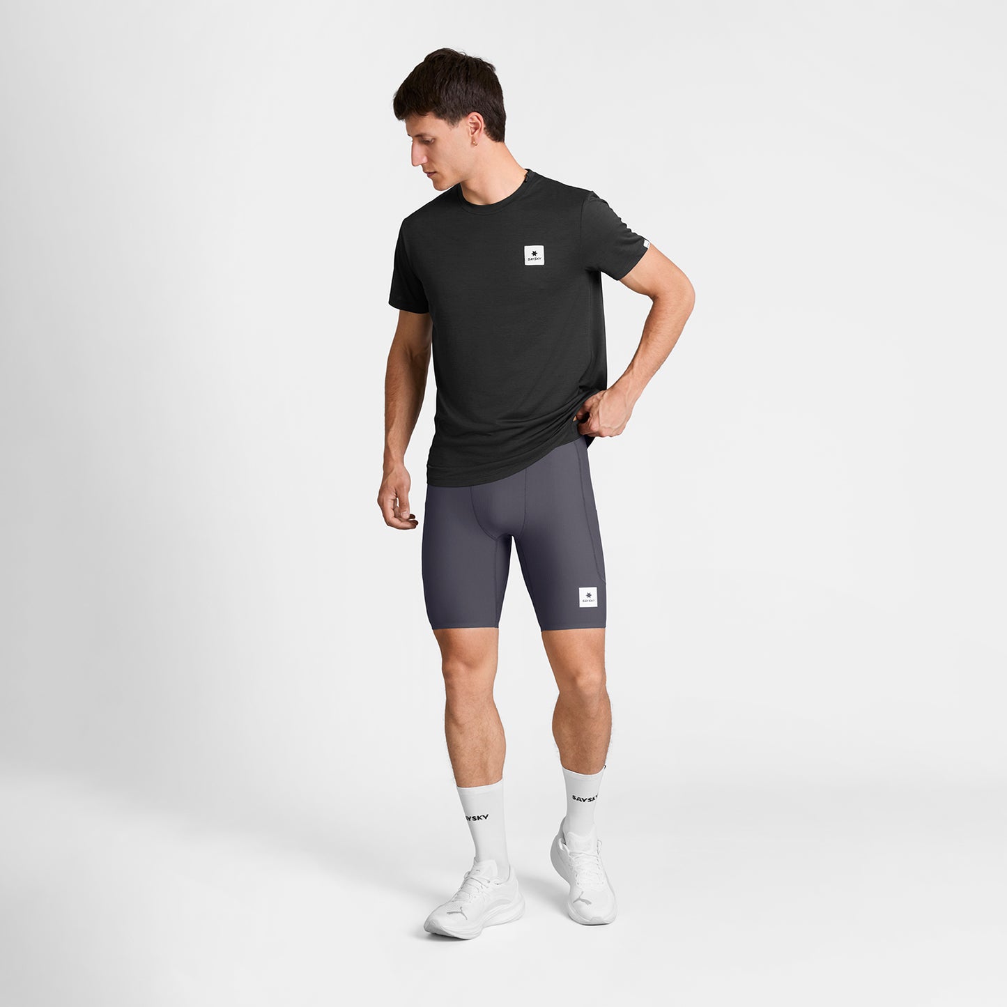 COMBAT+ RIB SHORT TIGHTS 8" | GREY - SAYSKY