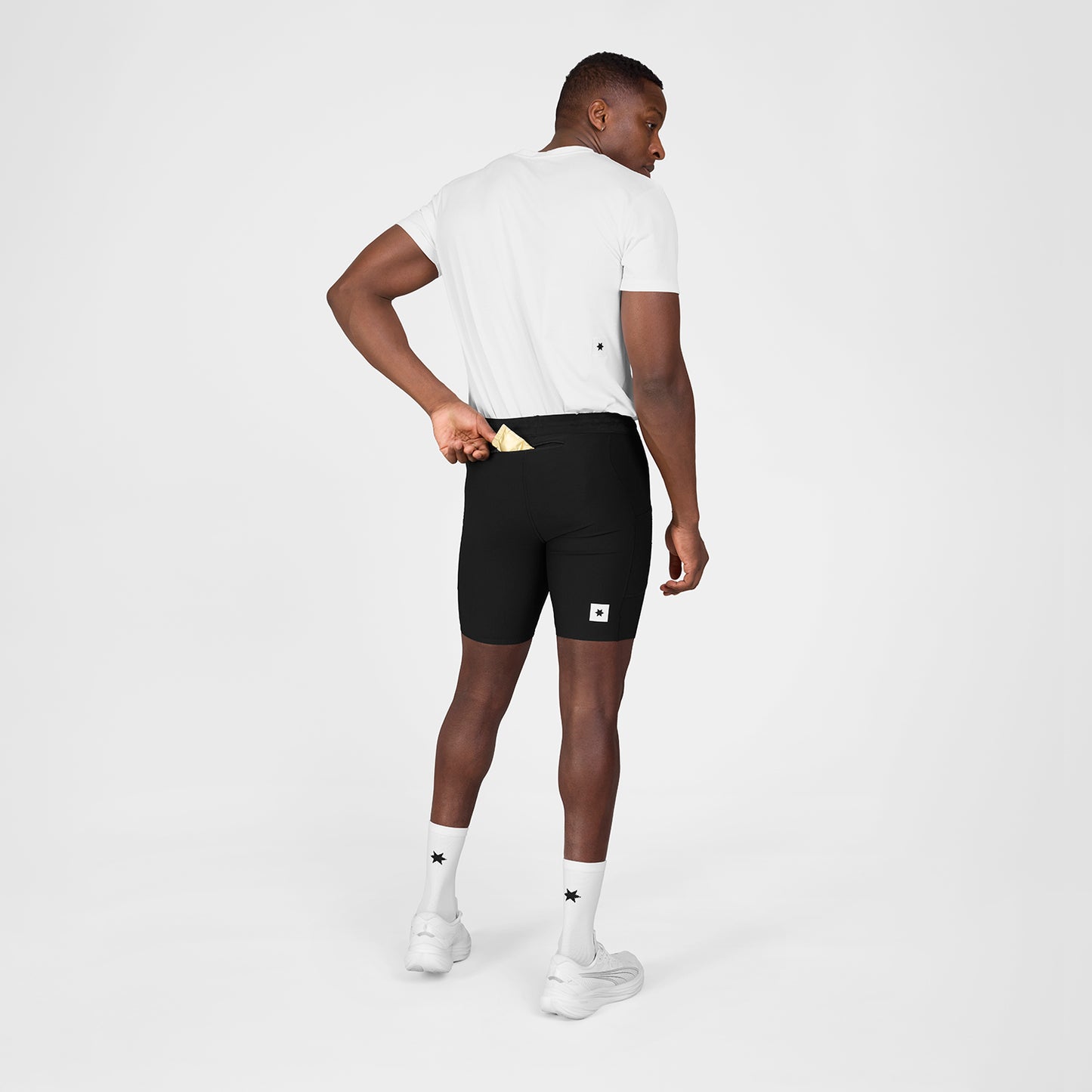 COMBAT+ RIB SHORT TIGHTS 8" | BLACK - SAYSKY