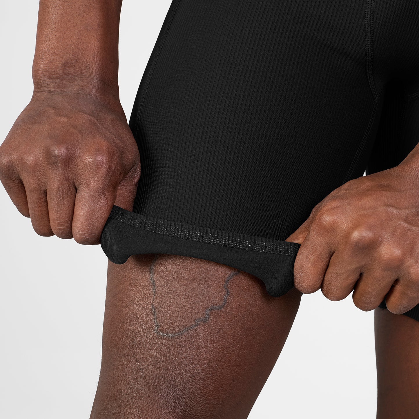 COMBAT+ RIB SHORT TIGHTS 8" | BLACK - SAYSKY