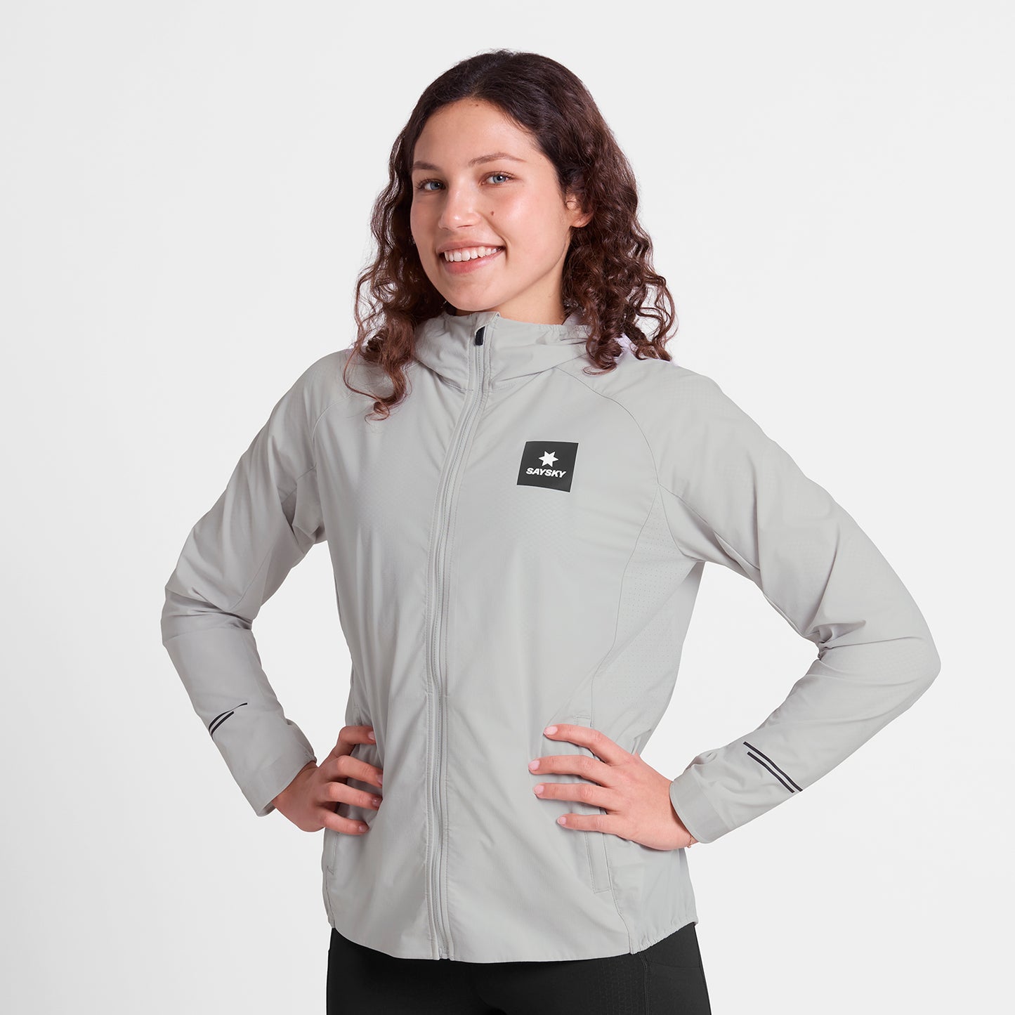 W PACE FLEX HOODED JACKET | GREY - SAYSKY
