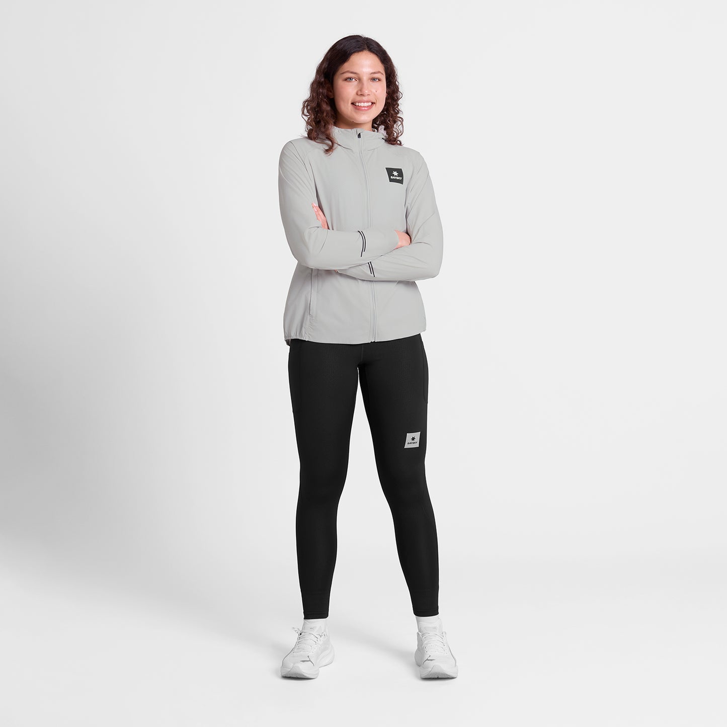 W PACE FLEX HOODED JACKET | GREY - SAYSKY