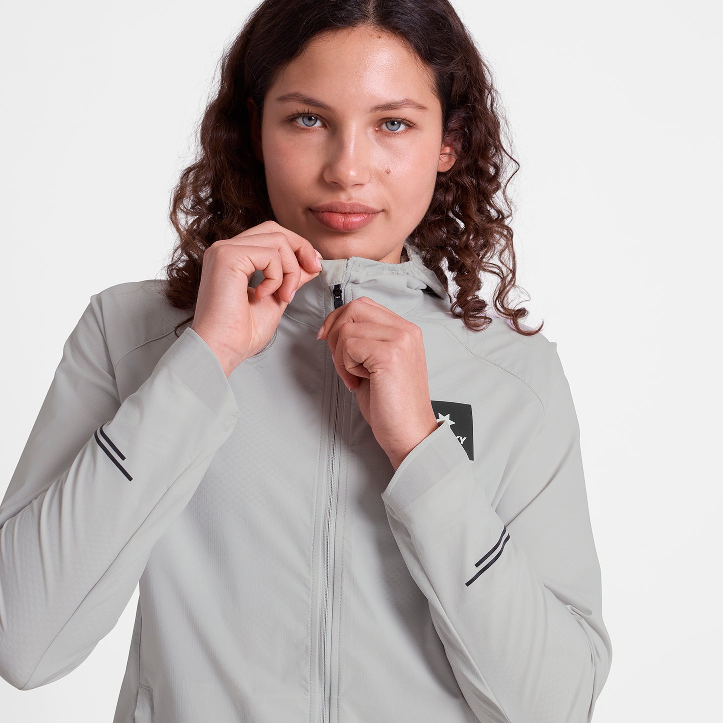 W PACE FLEX HOODED JACKET | GREY - SAYSKY