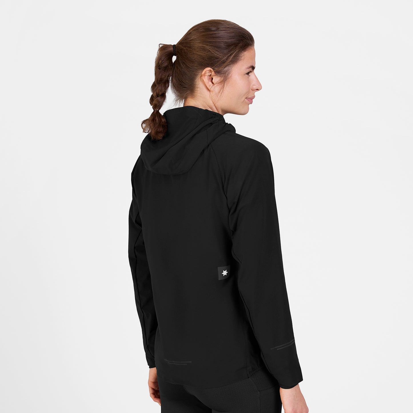 W PACE FLEX HOODED JACKET | BLACK - SAYSKY