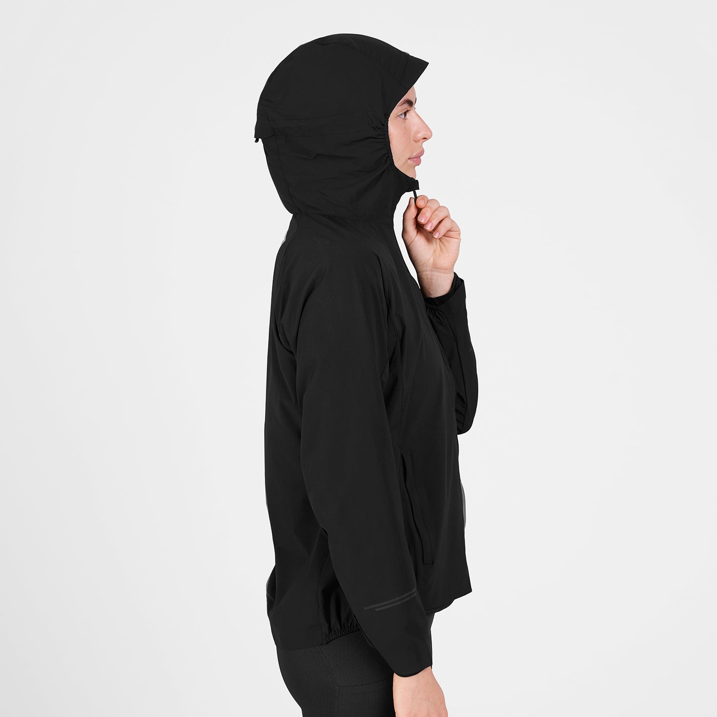 W PACE FLEX HOODED JACKET | BLACK - SAYSKY
