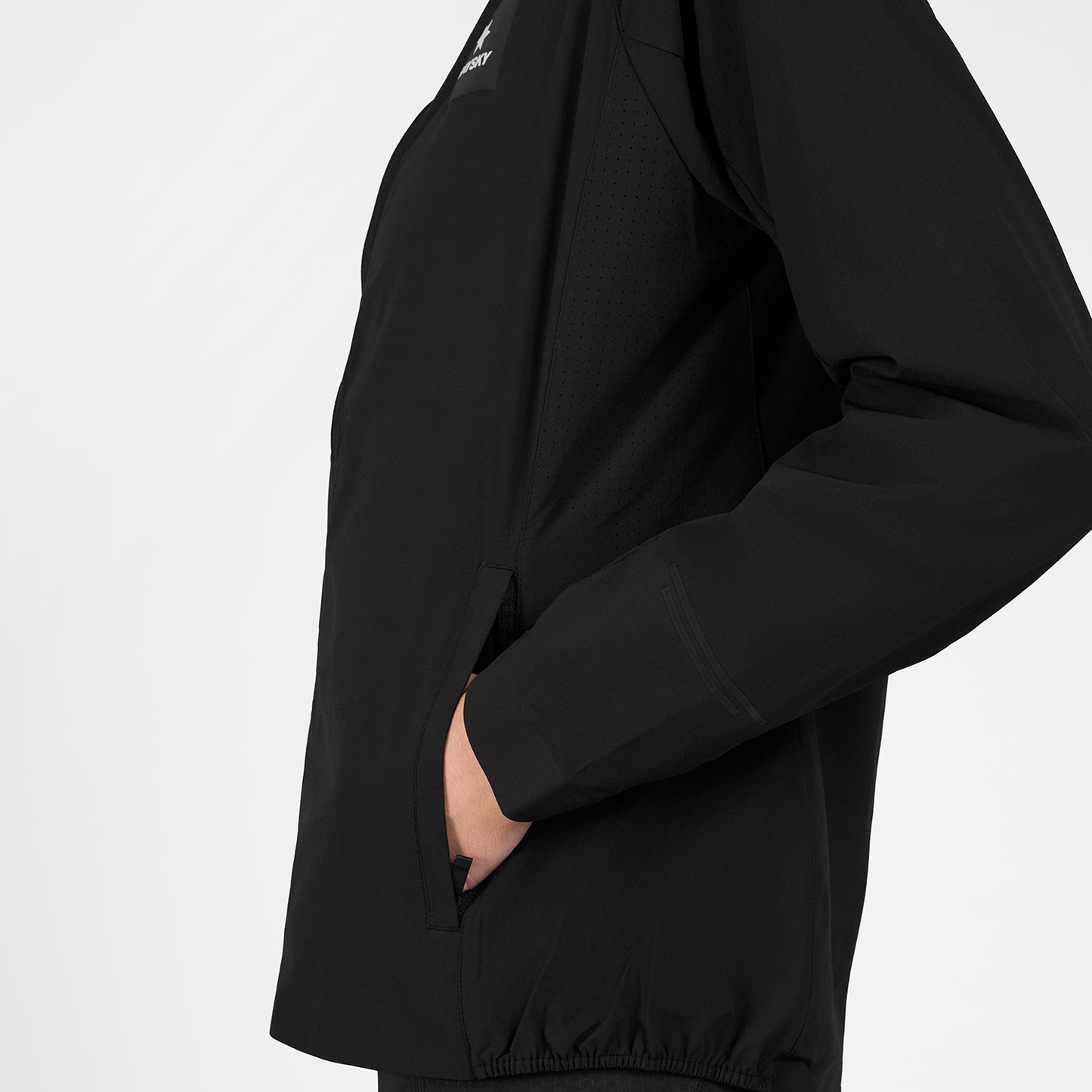 W PACE FLEX HOODED JACKET | BLACK - SAYSKY