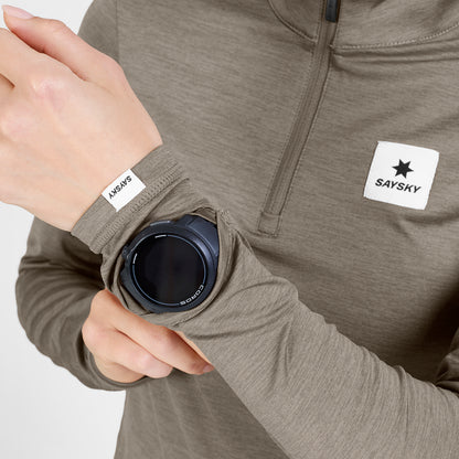 W PACE HALF-ZIP LONGSLEEVE | TAUPE