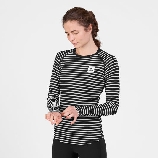 W MERINO BASELAYER LONGSLEEVE | STRIPES