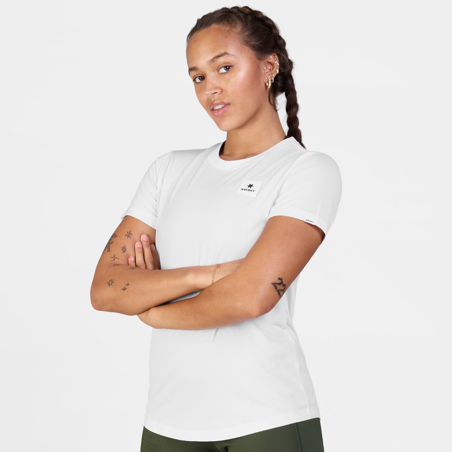 W COMBAT PRO T-SHIRT CLEAN | WHITE - SAYSKY