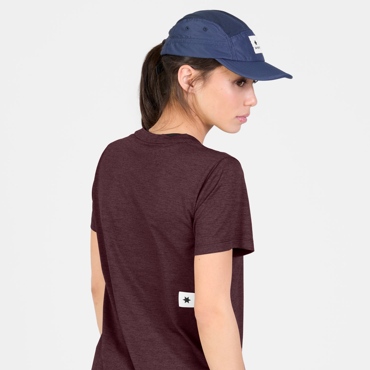 W COMBAT PRO T-SHIRT CLEAN | BURGUNDY