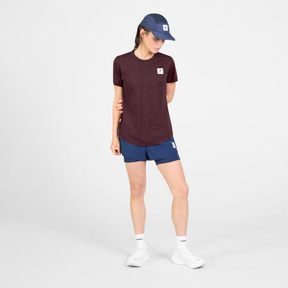 W COMBAT PRO T-SHIRT CLEAN | BURGUNDY