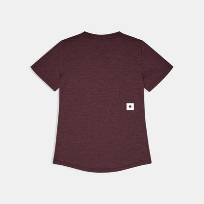 W COMBAT PRO T-SHIRT CLEAN | BURGUNDY