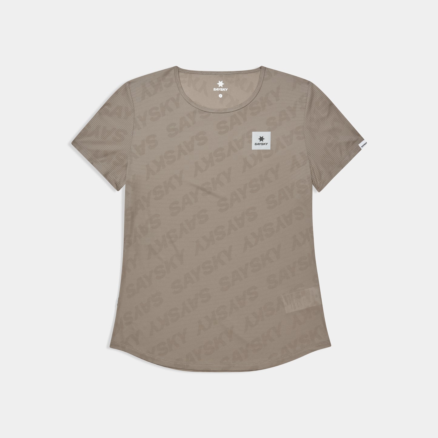 W FLOW T-SHIRT REACTIVE | DARK BEIGE - SAYSKY