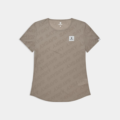 W FLOW T-SHIRT REACTIVE | DARK BEIGE - SAYSKY