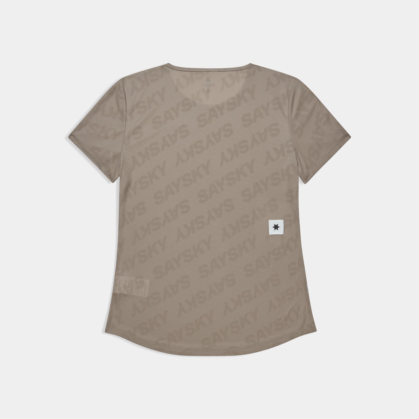 W FLOW T-SHIRT REACTIVE | DARK BEIGE - SAYSKY