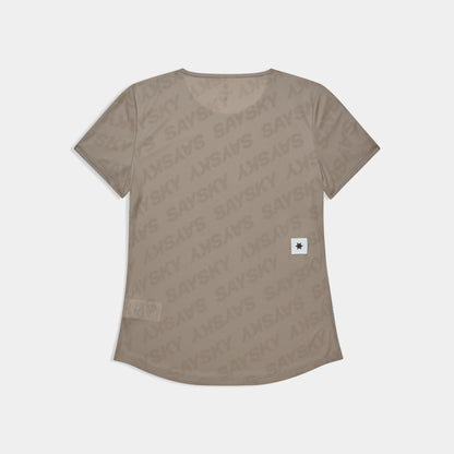 W FLOW T-SHIRT REACTIVE | DARK BEIGE - SAYSKY