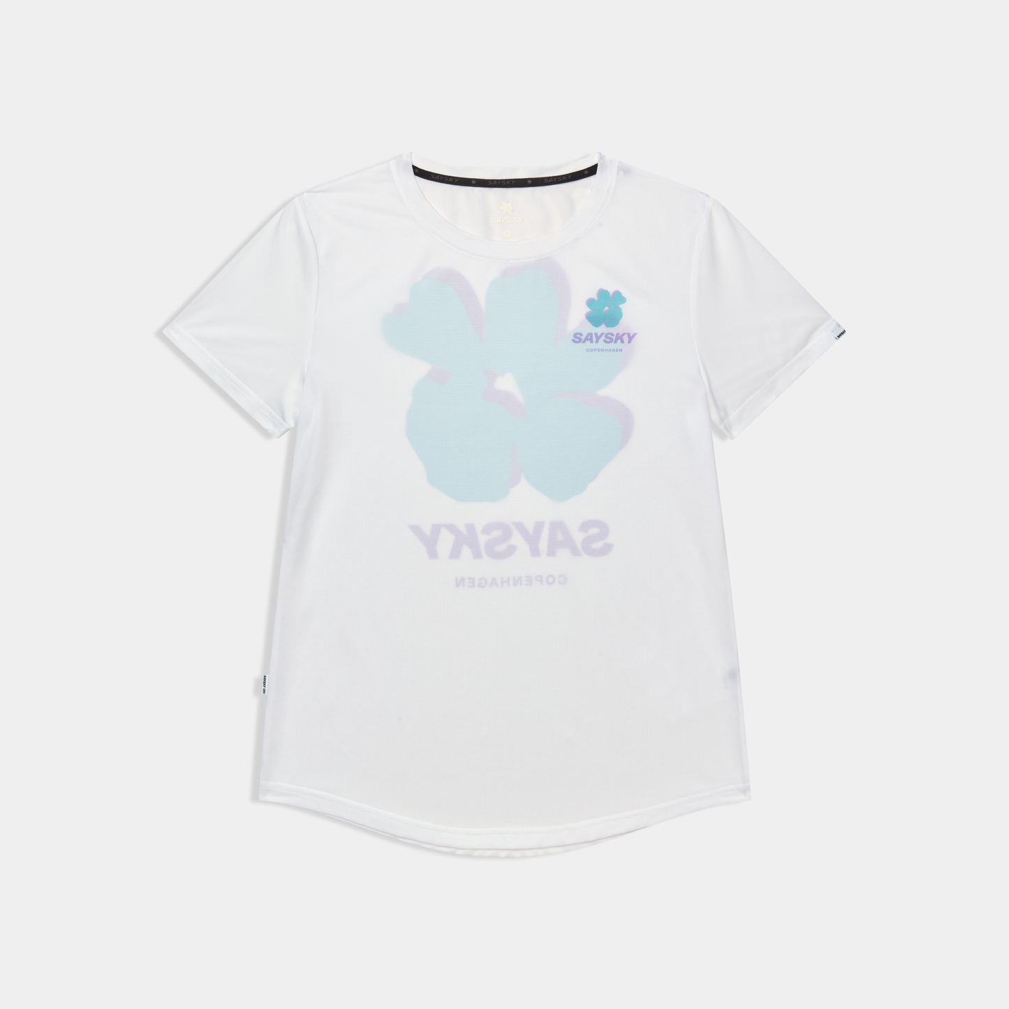 W COMBAT T-SHIRT | WHITE FLOWER - SAYSKY