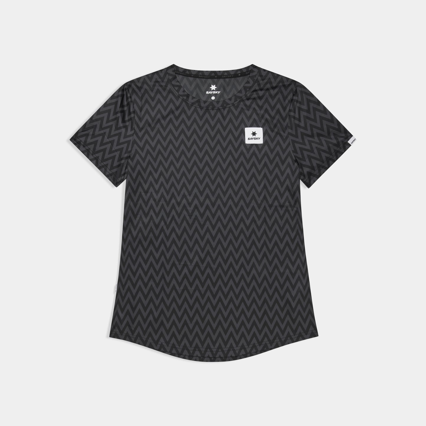 W COMBAT T-SHIRT | ZIG ZAG BLACK - SAYSKY