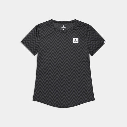W COMBAT T-SHIRT | ZIG ZAG BLACK - SAYSKY