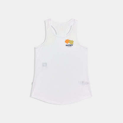 W COMBAT SINGLET | WHITE FLOWER - SAYSKY