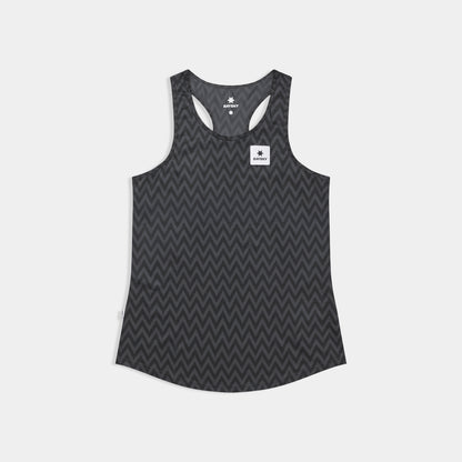 W COMBAT SINGLET | ZIG ZAG BLACK - SAYSKY