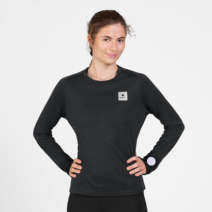 W FLOW LONGSLEEVE | BLACK - SAYSKY