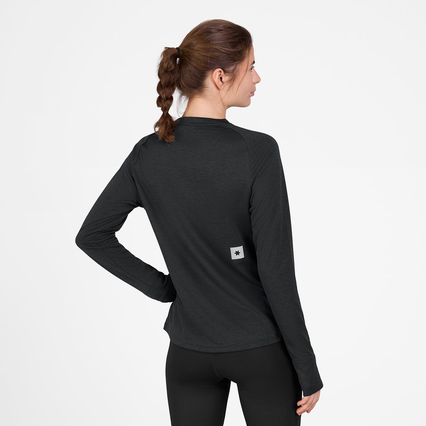 W FLOW LONGSLEEVE | BLACK - SAYSKY