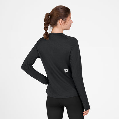 W FLOW LONGSLEEVE | BLACK - SAYSKY