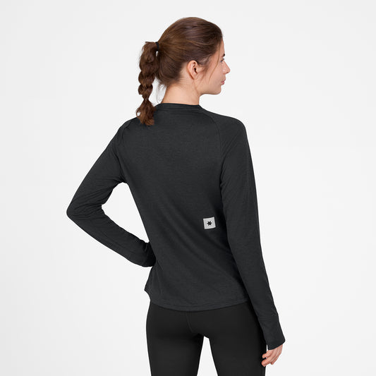 W FLOW LONGSLEEVE | BLACK - SAYSKY
